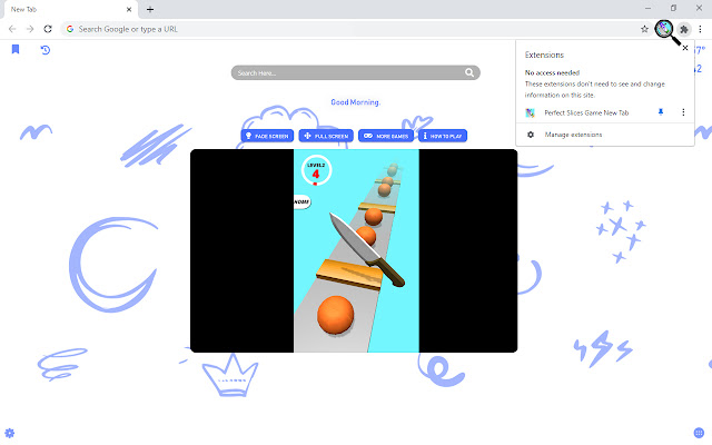 Perfect Slices Game New Tab