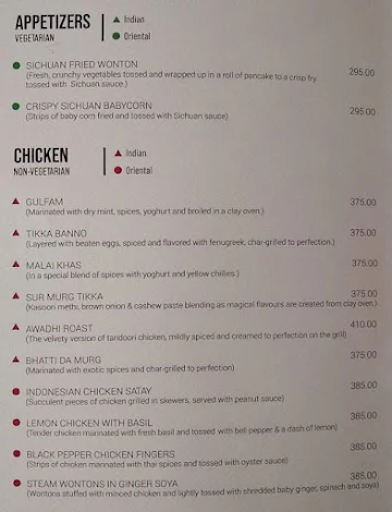 Feast India Co. menu 