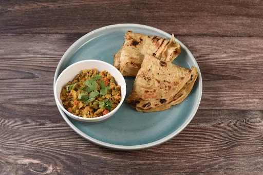 Egg Bhurji With Paratha