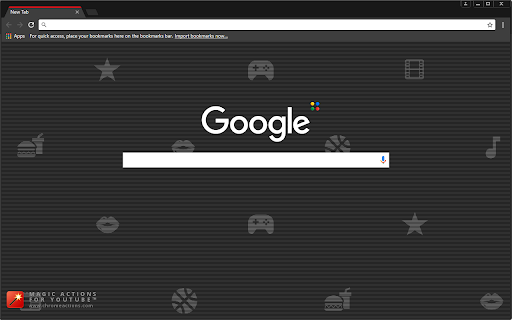 Magic Theme for YouTube™ - Black Preview 1