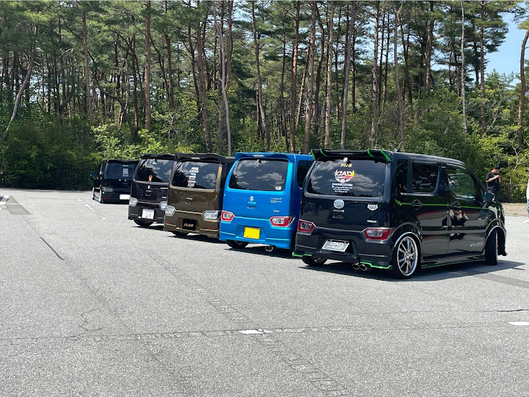 ワゴンRの山梨オフ会・富士北麓駐車場・ワゴンR・NBOX・GWの思い出に関するカスタム事例の投稿画像2枚目