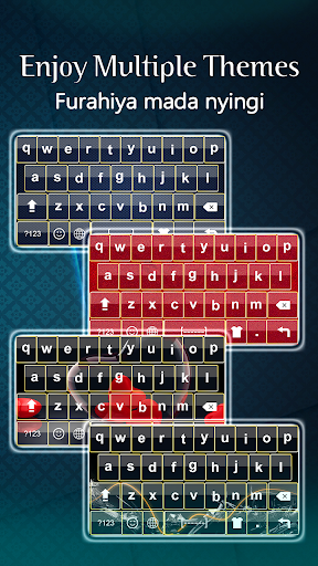 Swahili Keyboard  English Keyboard with Emoji