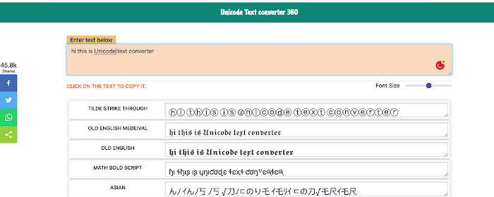 Unicode Text converter marquee promo image