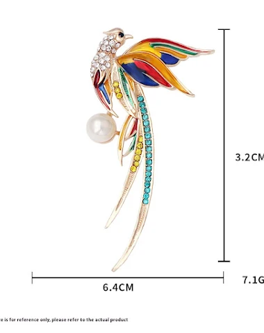 Broche Épingle Huile Colibri Phénix - 2