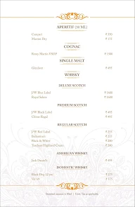 Sanadige - Goldfinch Hotel menu 1
