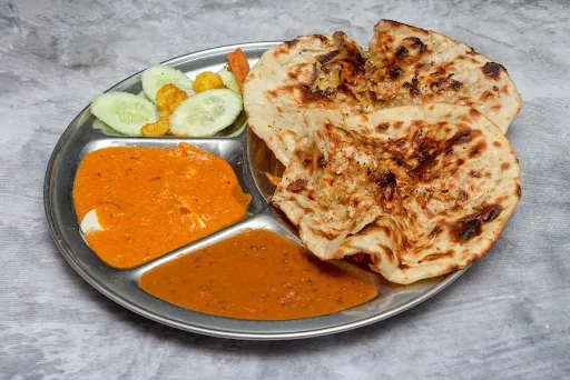 Paneer Chur Chur Naan Thali