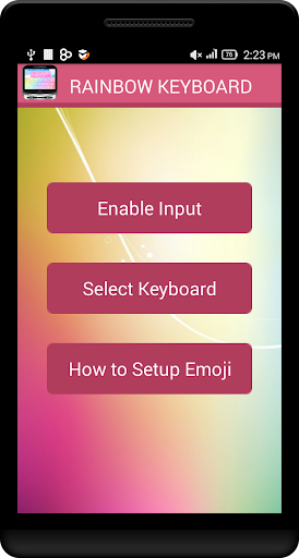 Rainbow Emoji Keyboard