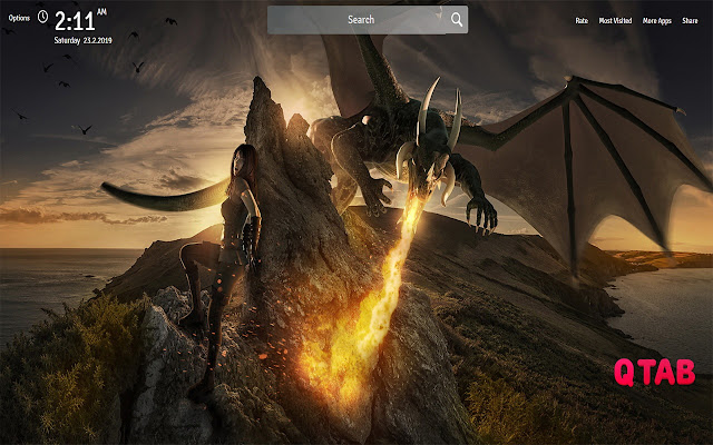 Dragon Wallpapers Theme Dragon New Tab