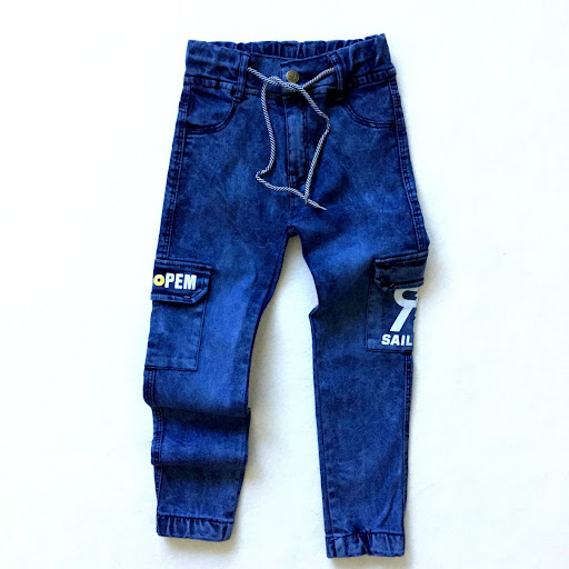Title 8, Boys Monogram Print Multi-pocket Cargo Jeans. ...