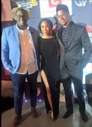 Minnie Dlamini, Shaka Sisulu and Maps Maponyane at Last Fighter Standing.