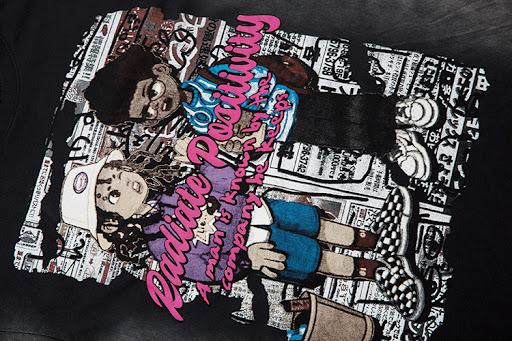 Title 2, Hand Painted Cartoon Animation Short Sleeve Men...