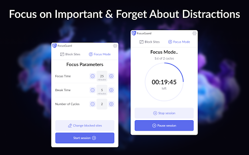 FocusGuard - Block Site & Focus Mode