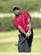 ON FORM: Musiwalo Nethunzwi plays a chip shot   at the   SA Amateur Champs. Photo: Image SA