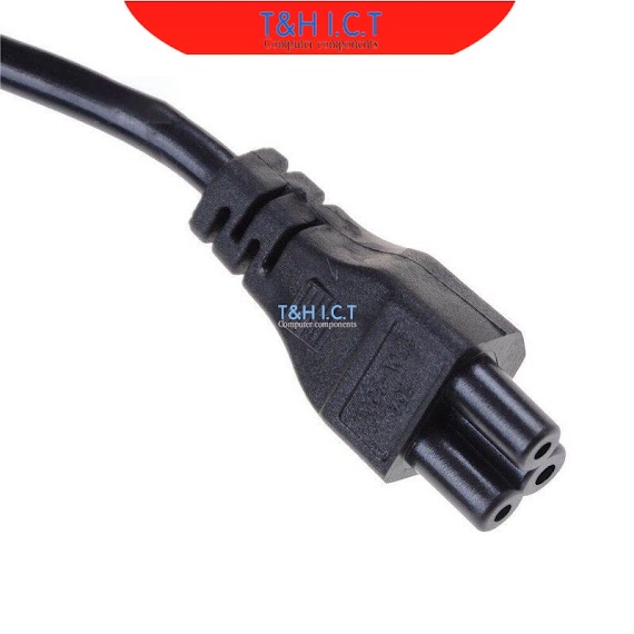 Dây Nguồn 220V Dùng Cho Sạc Laptop 3 Chấu, 2 Chân Cắm Tròn Lõi Đồng Tốt