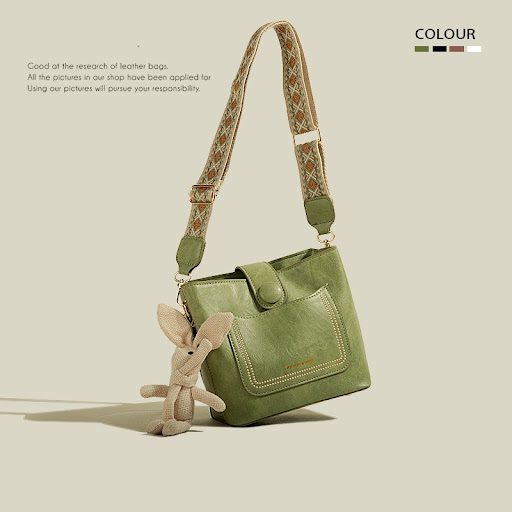 Title 3, Womens Bucket Bag Large Capacity Woven Wide Sh...