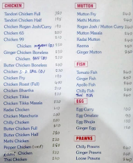 Delhi Durbar Restaurant menu 2