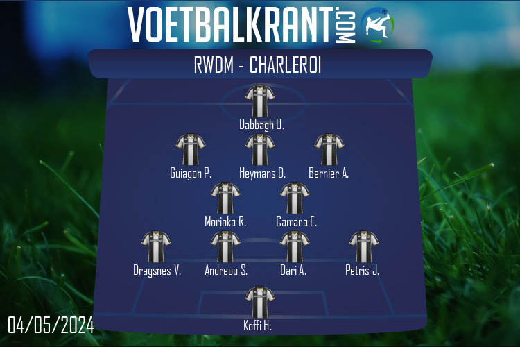 Opstelling Charleroi | RWDM - Charleroi (04/05/2024)