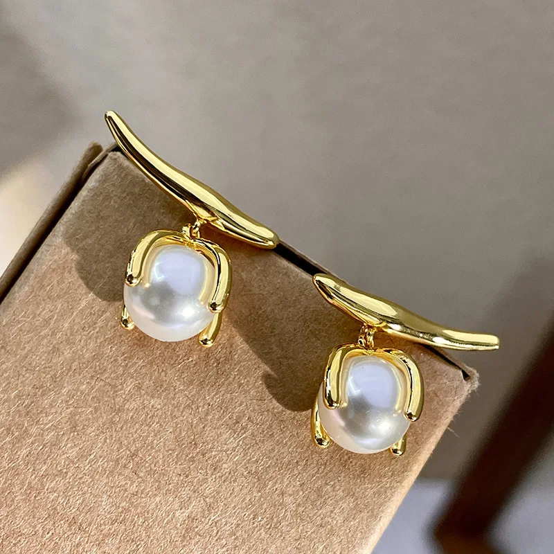 Title 5, Pearl Metal Line oorstekers voor dames Sterling...