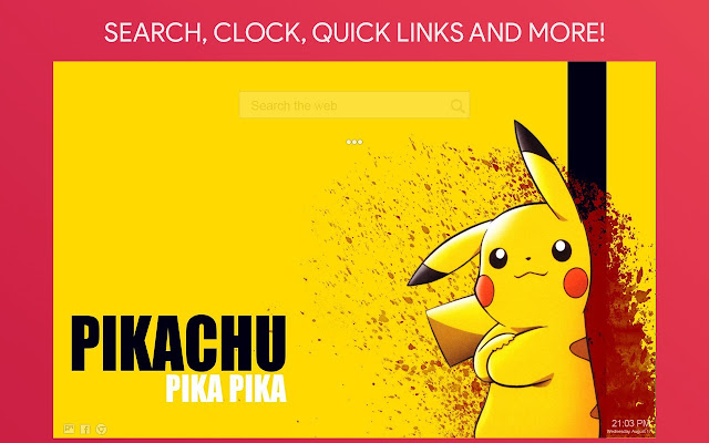 Pikachu Wallpaper HD Custom New Tab