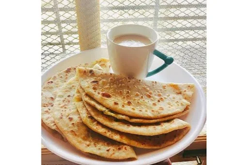 Mix Paratha with Desi Chai