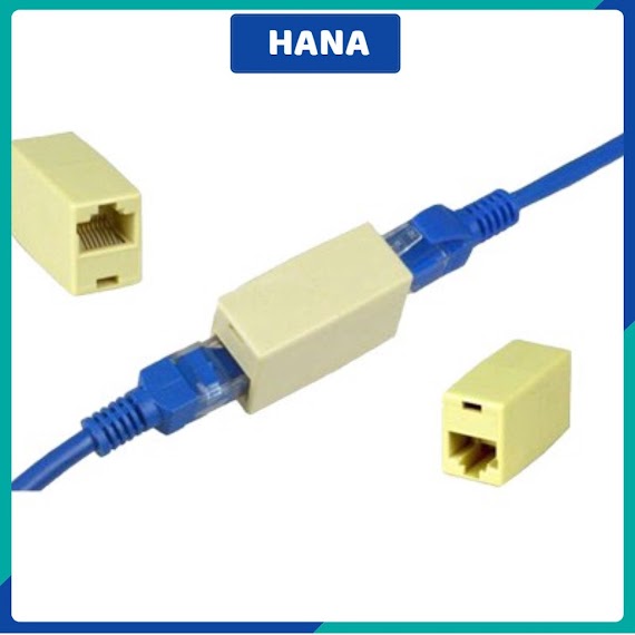 Đầu Nối Dây Mạng Lan Rj45 / Đầu Nối Cáp Mạng Đứt Rj45 Nối 2 Đoạn Dây Mạng Thành 1 Đoạn Dây Liền Mạch Hoàn Chỉnh Hana668