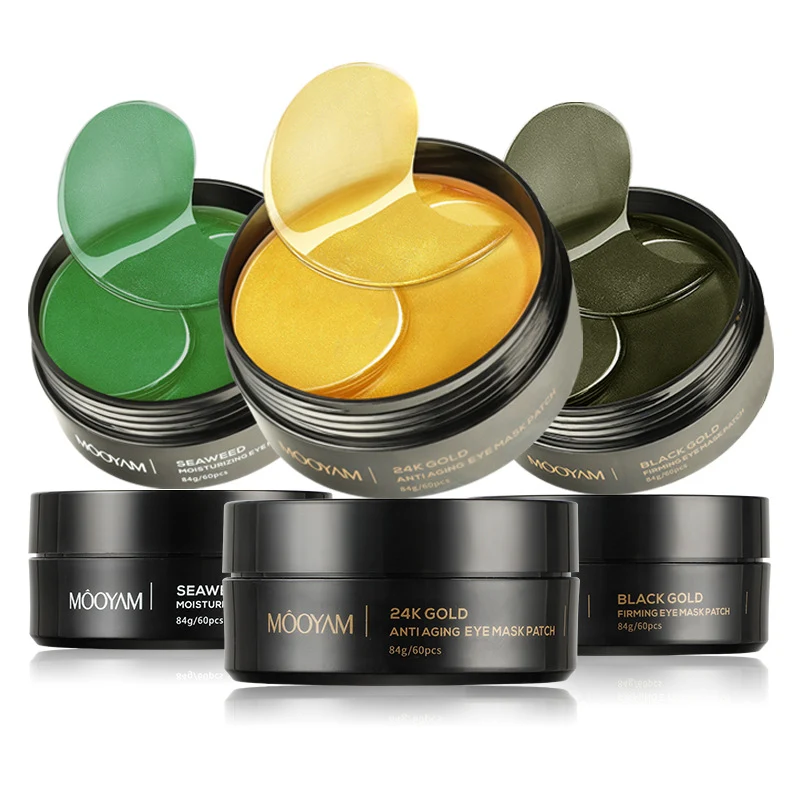 Title 5, Máscara para Olhos Alga Marinha Preto e Dourado...