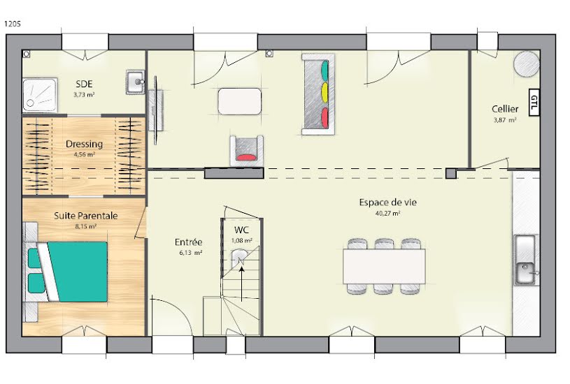  Vente Terrain + Maison - Terrain : 349m² - Maison : 105m² à Étampes (91150) 