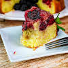 Thumbnail For Texture Of The Vanilla Blackberry Cake.