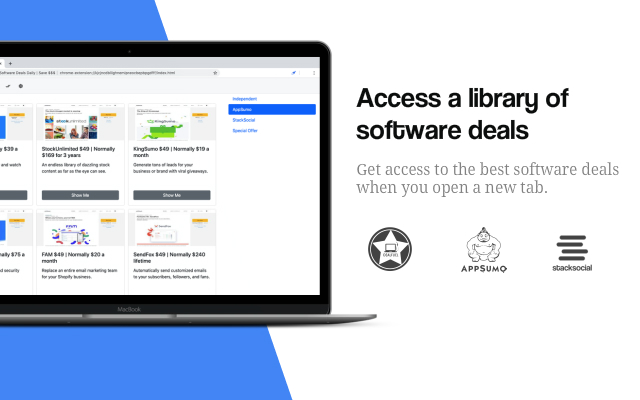 Get the Best Software Deals Daily | Save $$$ chrome extension