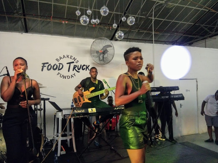 GOING STRONG: 'SA Idols' winner Yanga Sobetwa, 18, performs at the Gallery on Produce in Port Elizabeth over the weekend