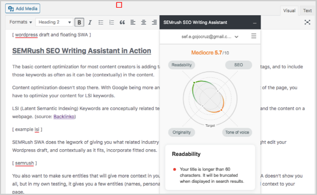 How to Use SEMRush SEO Writing Assistant for Content Optimization