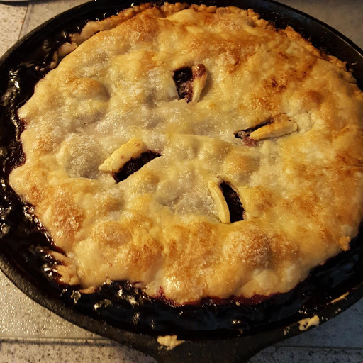 Triple Berry Skillet Pie