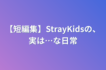 「【短編集】StrayKidsの、実は…な日常」のメインビジュアル