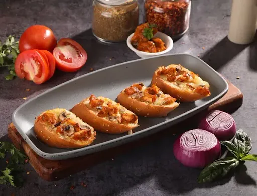 Chicken Tikka & Mushroom Bruschetta