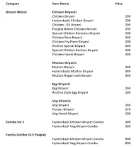 Nizam E Biryani menu 1