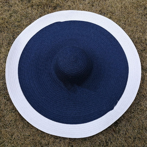 Title 7, 70cm Big Brim Folding Straw Hat Sunshade provid...
