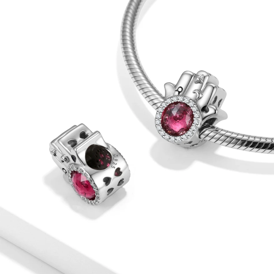 Bracelet en argent sterling 925 oxydé Accessoires DIY Perles pour la création de bijoux uniques et élégants, personnalisables.