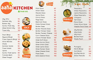 Aaha Kitchen menu 1