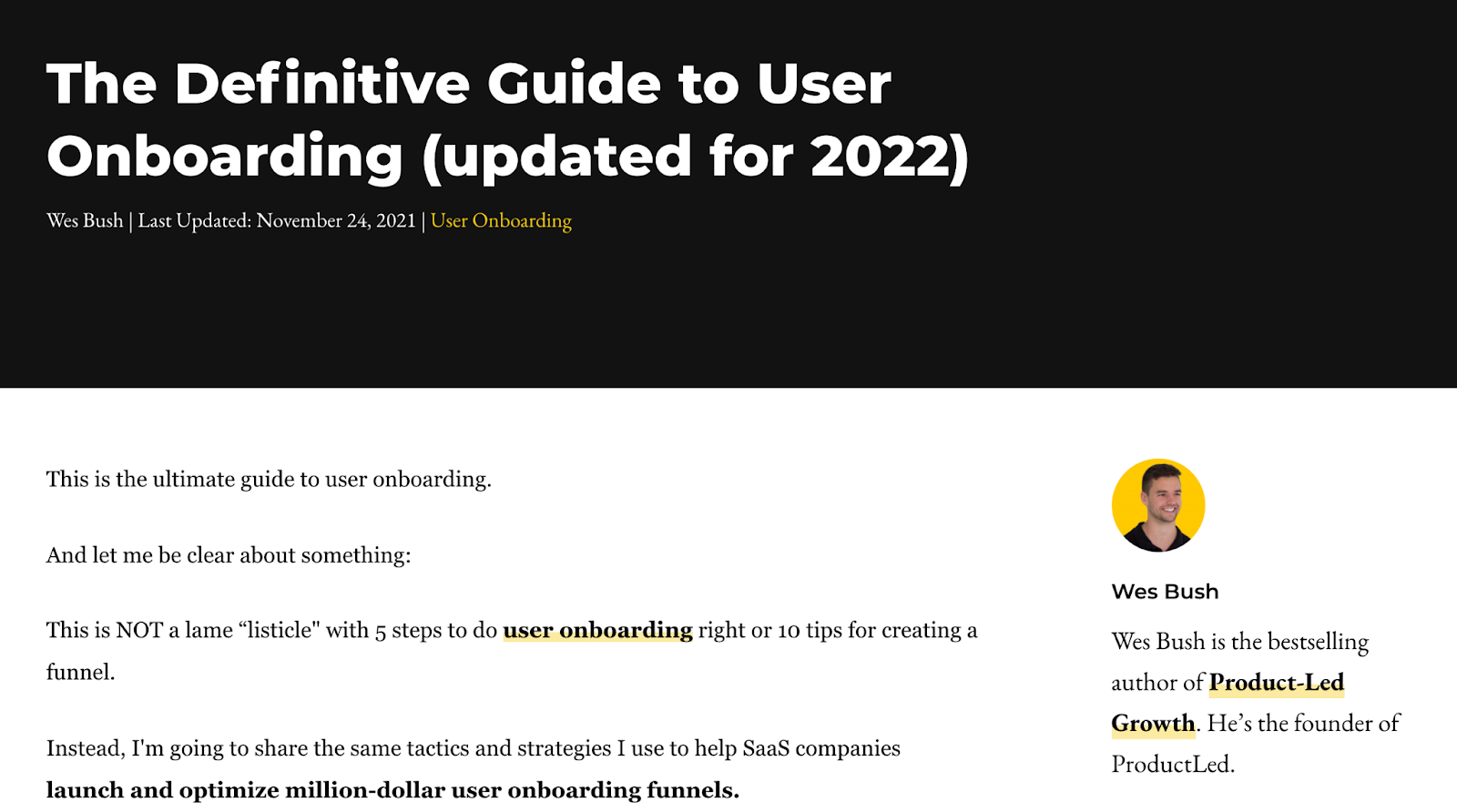 definitive guide to user onboarding