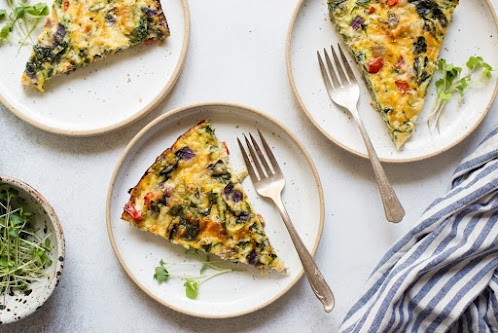 Summer Egg and Veggie Bake with Cheese