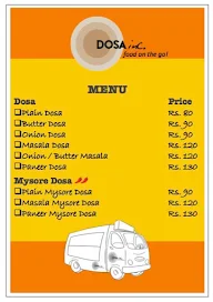 Dosa Inc menu 3