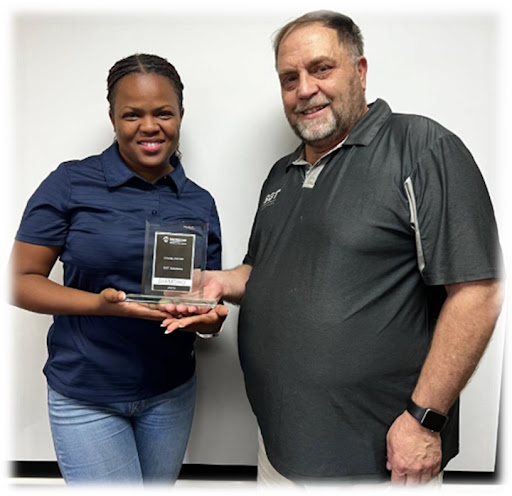 Dimpho Moloi and Percy More - SGT Solutions. (Images: SGT Solutions)