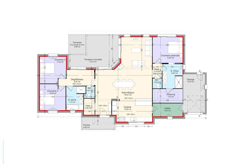  Vente Terrain + Maison - Terrain : 560m² - Maison : 145m² à Aubie-et-Espessas (33240) 