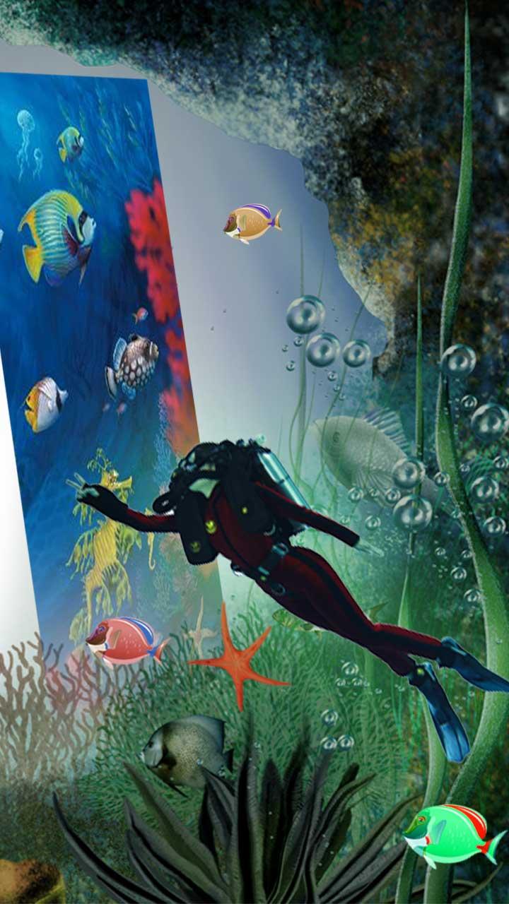 Aquatic seaside HD background Screen 1