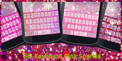 GO Keyboard Pink Sparkle