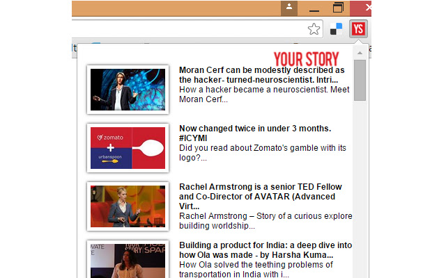 Your Story - Feeder chrome extension