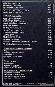 Drink N Dine menu 4