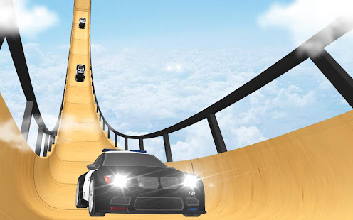 US Police Mega Ramp Car Stunts Racing: Cop Driving 1.0.1 APK + Мод (Бесконечные деньги) за Android