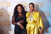 Makhadzi and Candy Tsamandebele at the launch of the Basadi in Music Awards  