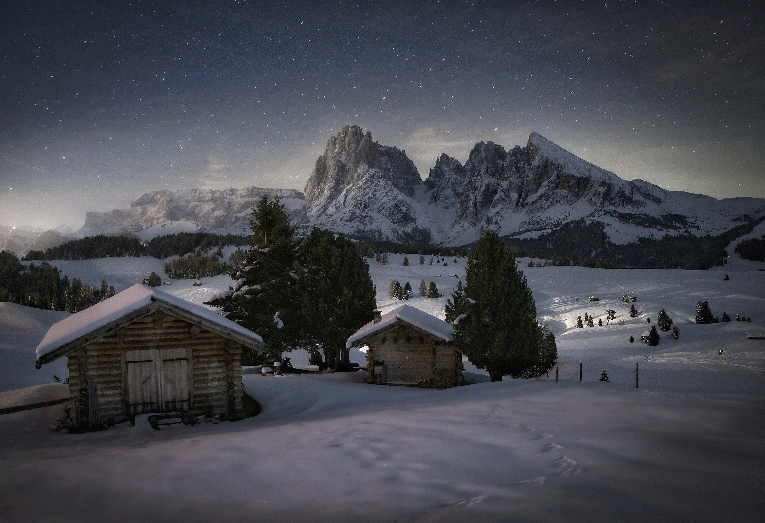 Notte fredda sotto una coperta di stelle di Matteo Castellan